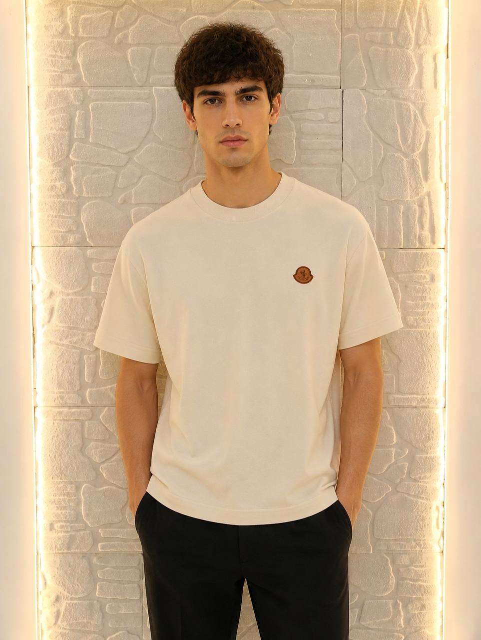 Moncler T-Shirt - Beige