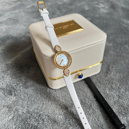 Boucheron Watch - Gold & White