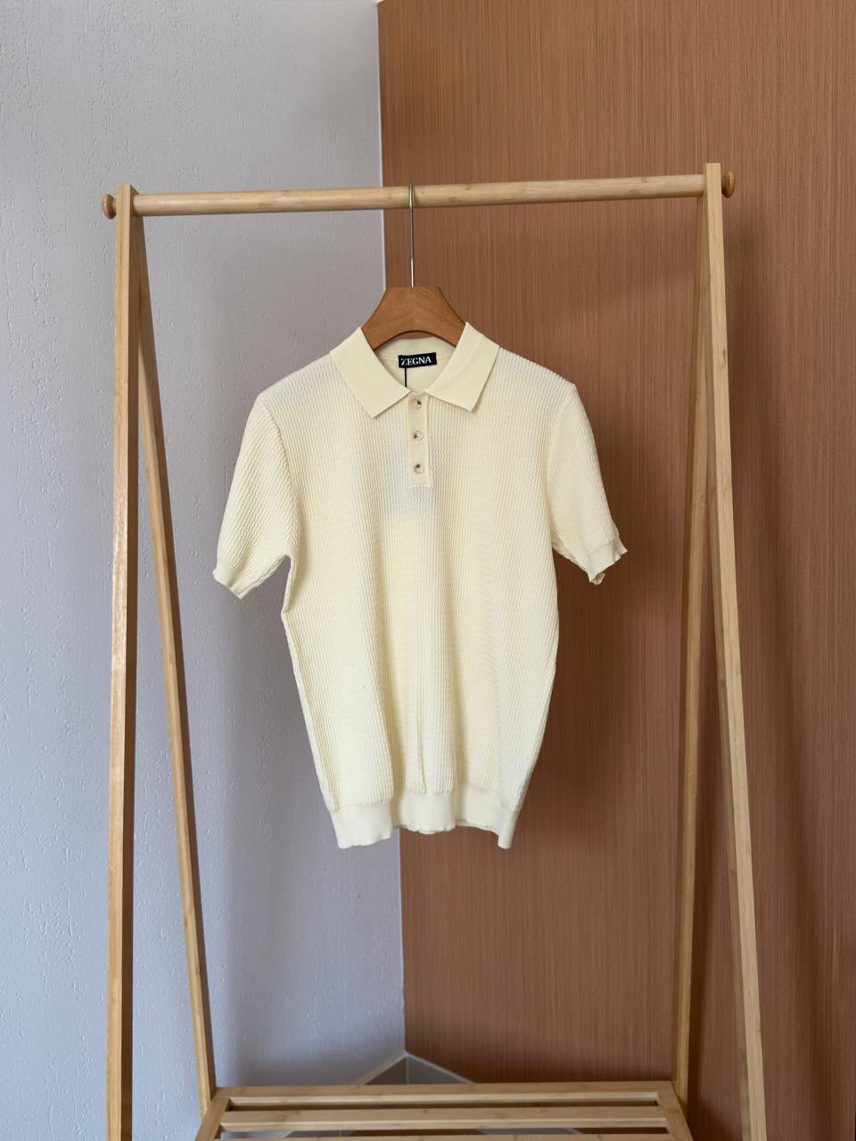 Zegna Polo Shirt - White Cream, White, Black