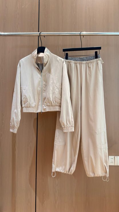 Chanel Tracksuit - Navy, Beige