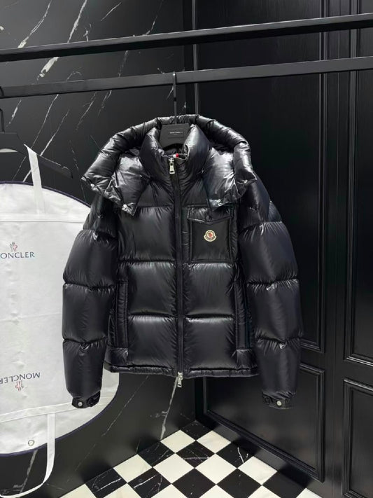 Moncler Hooded Jacket Oversized Hood - Black