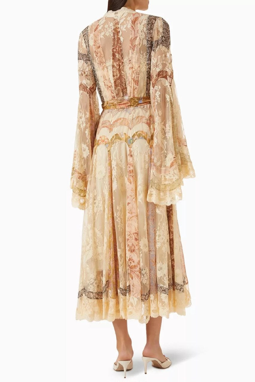 Zimmermann Wrap Dress - Beige