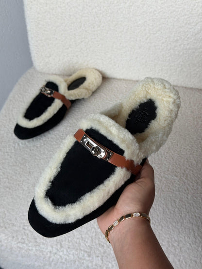 Hermès Oz Mule - Black & White