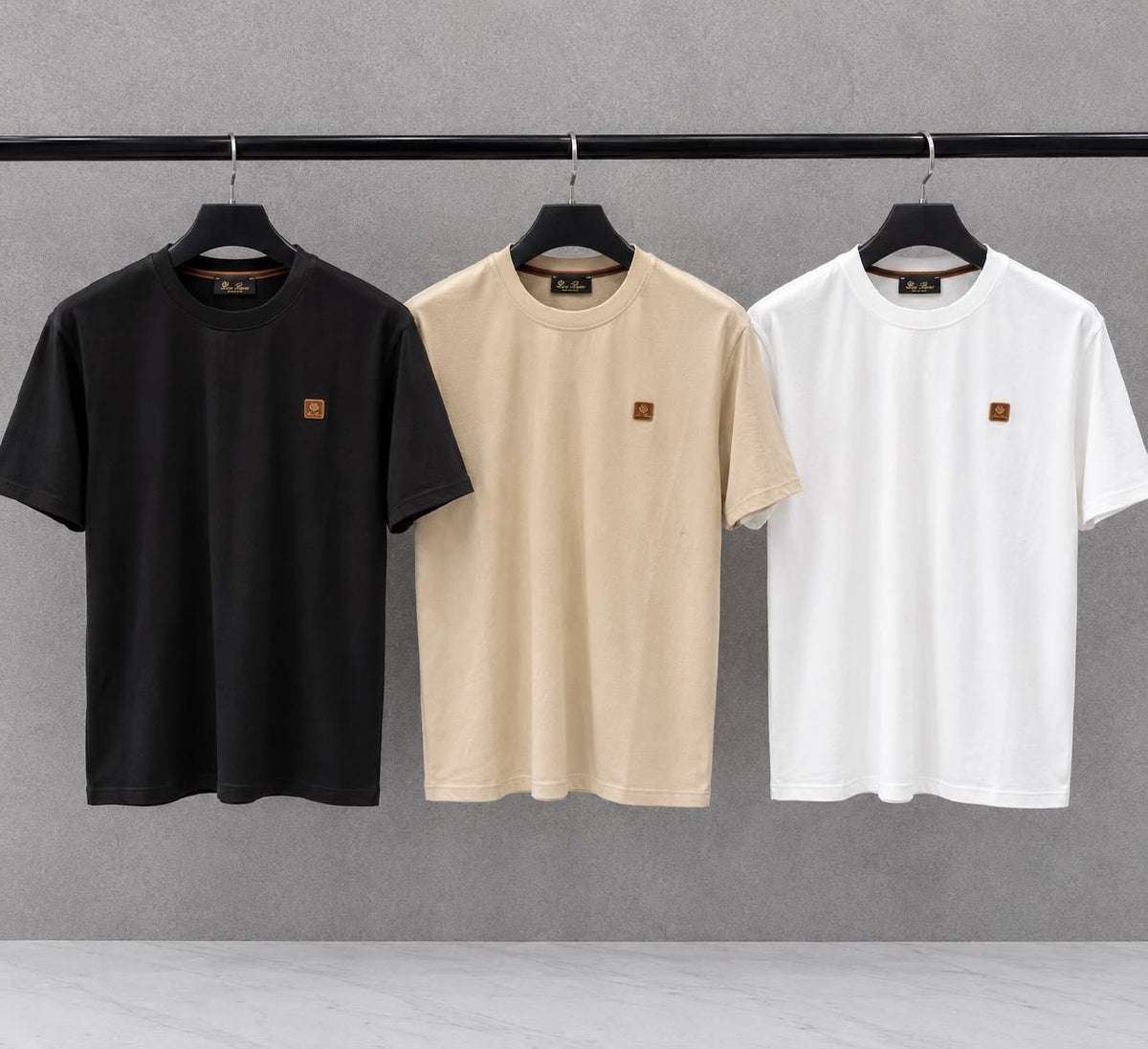 Loro Piana T-Shirt - Black, Beige, White