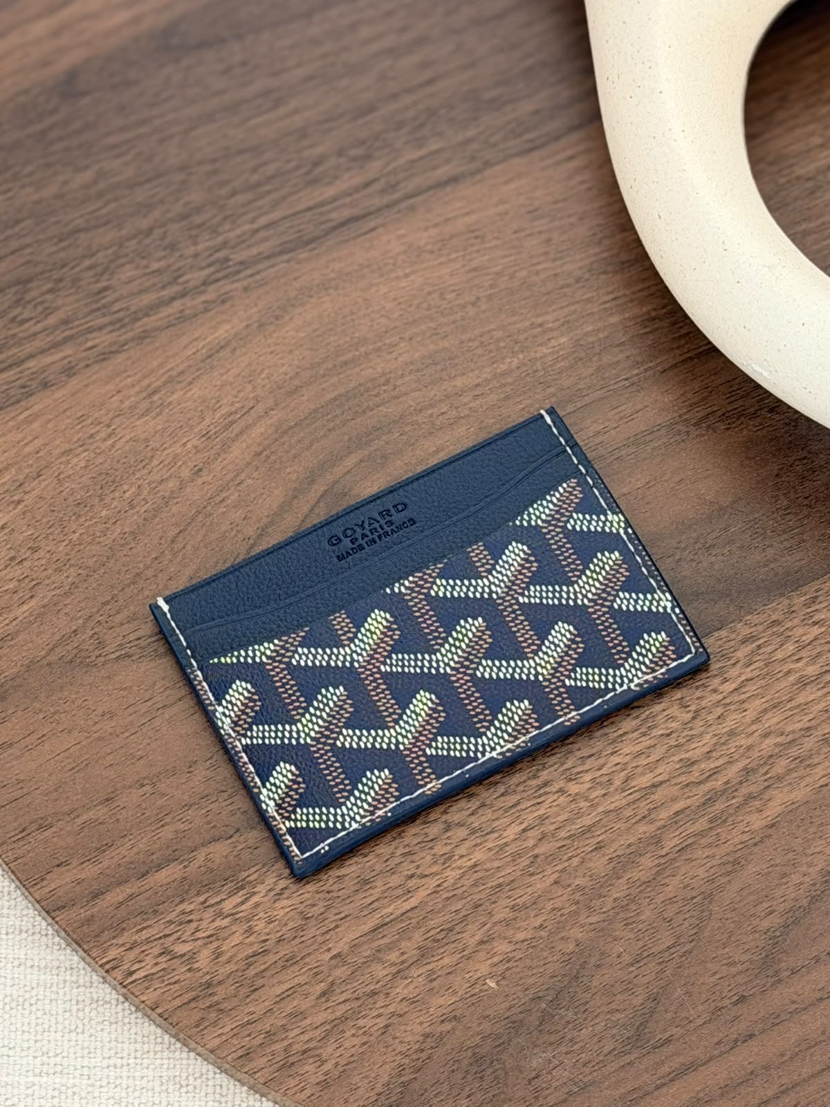 Goyard Card Holder - Navy