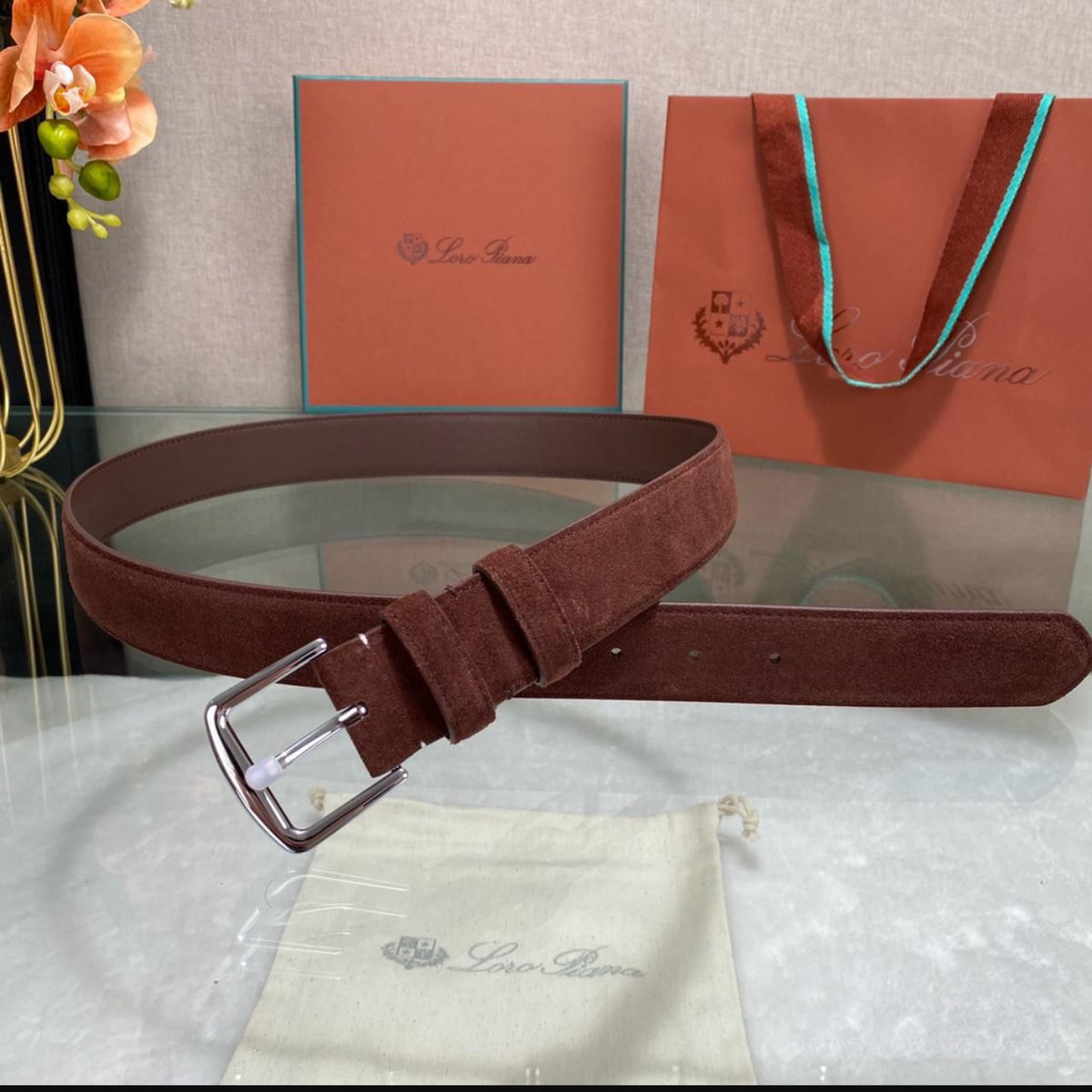 Loro Piana Belt - Brown