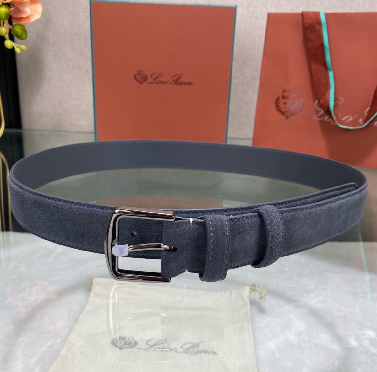 Loro Piana Belt - Grey