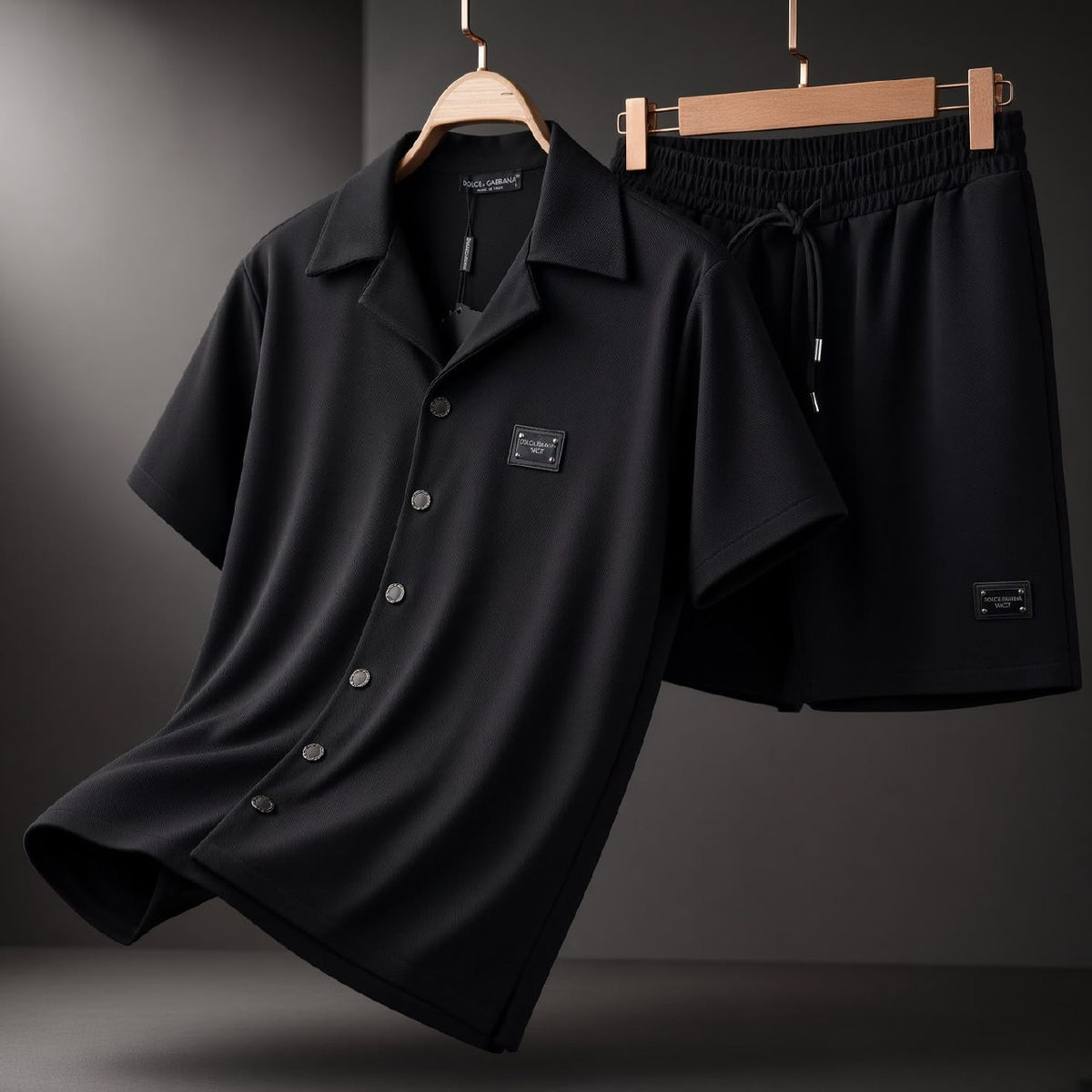 Dolce & Gabbana Button-Up Set - Black