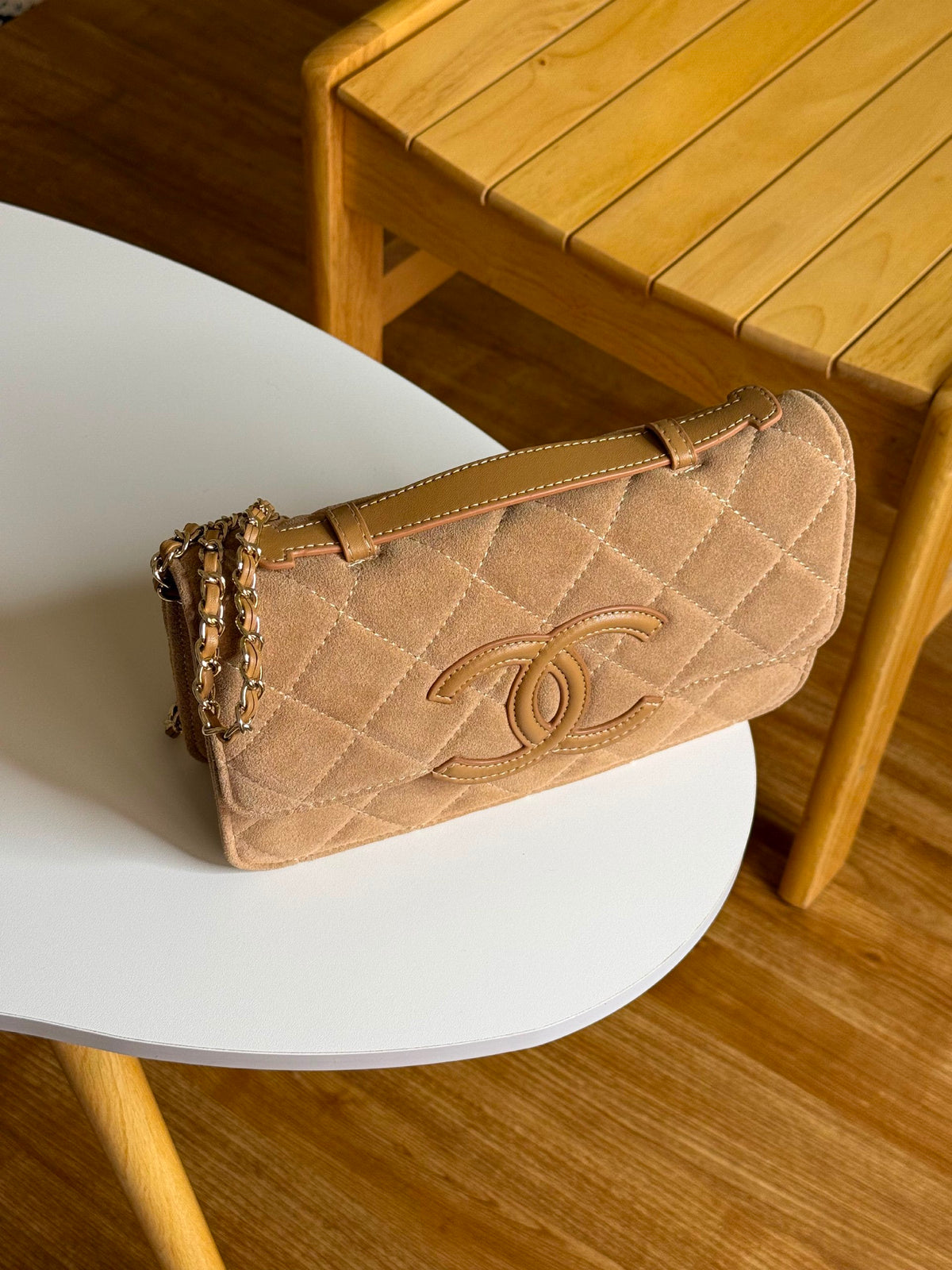 Chanel Shoulder Bag - Beige