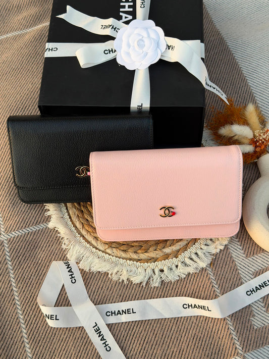 Chanel Wallet - Pink, Black