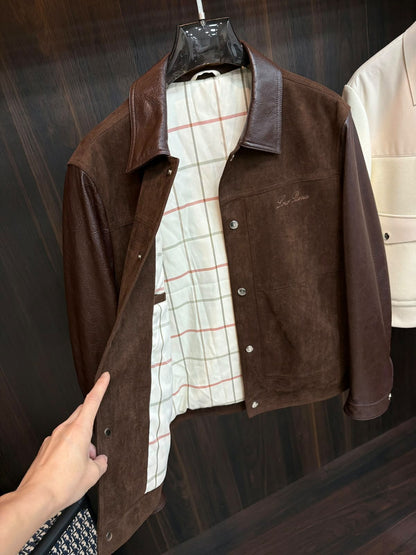 Loro Piana Panelled Jacket - Brown