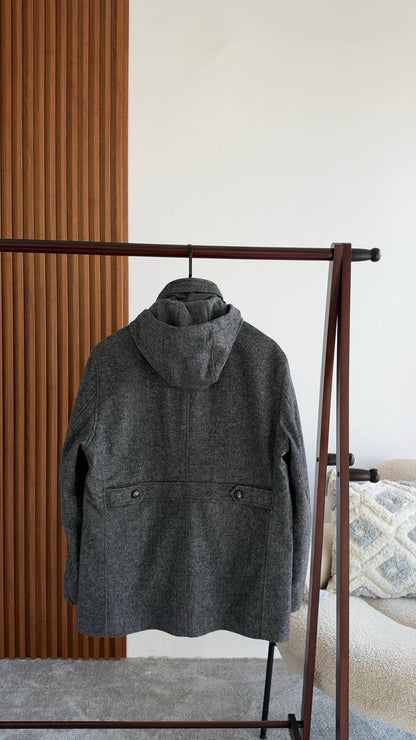 Loro Piana Hooded Coat - Grey, Brown, Dark Grey