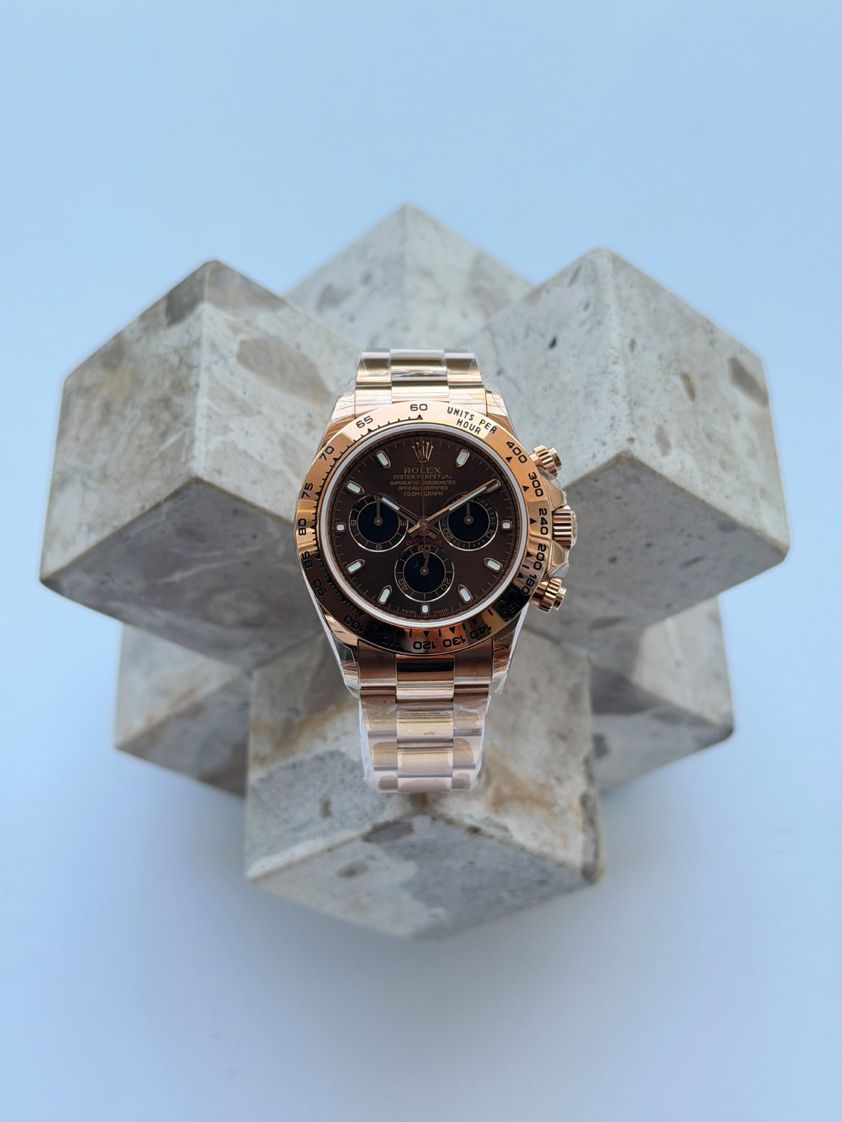 Rolex Watch - Gold & Brown