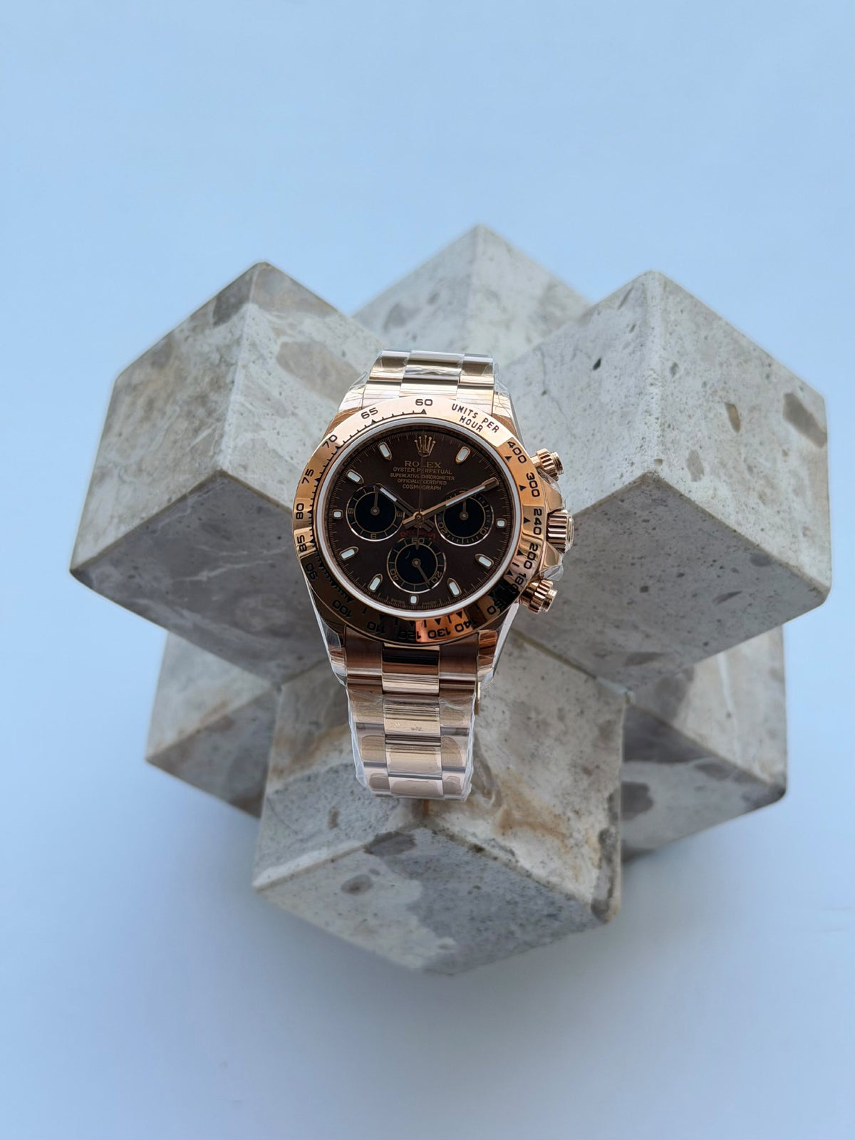 Rolex Watch - Gold & Brown