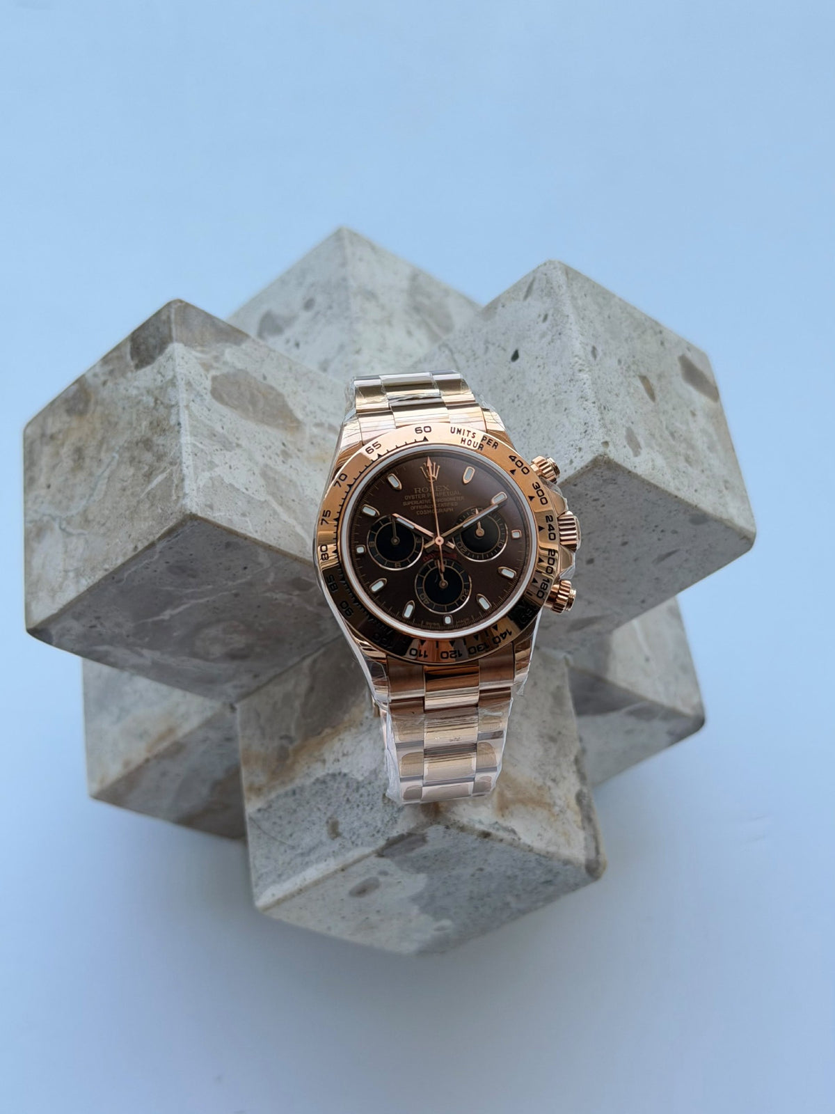 Rolex Watch - Gold & Brown