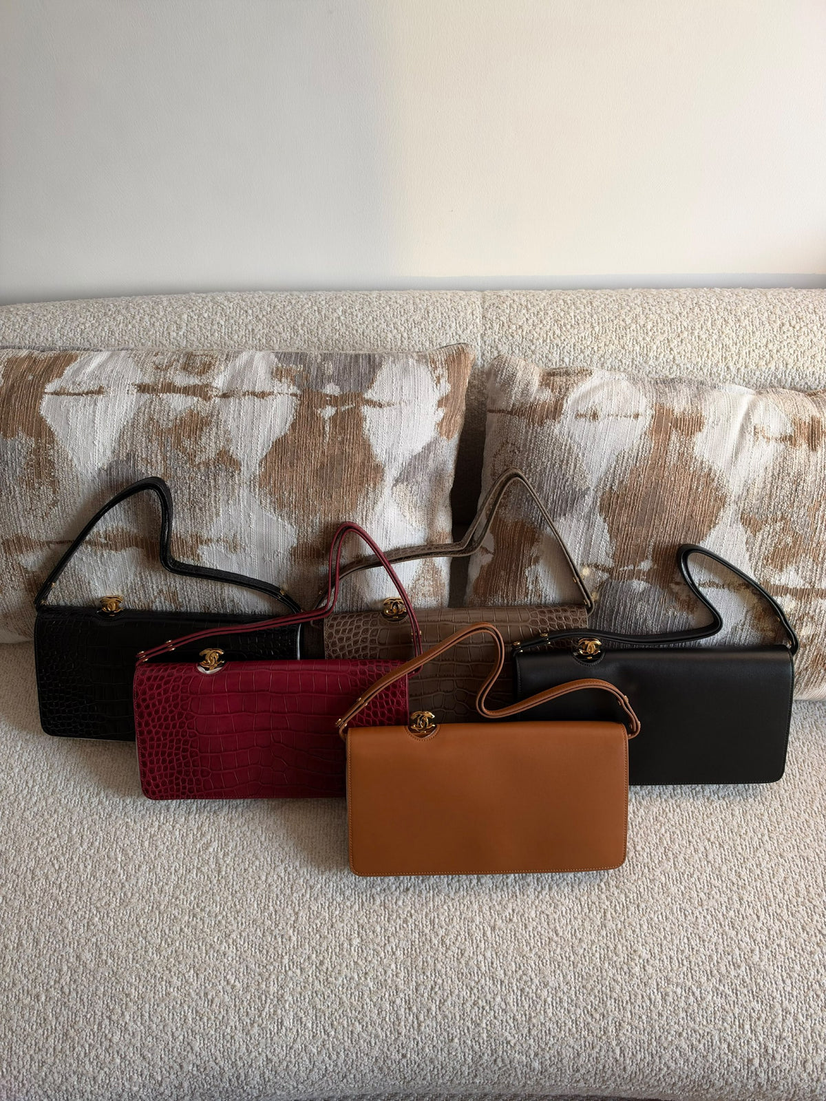 Chanel Shoulder Bag - Burgundy Embossed