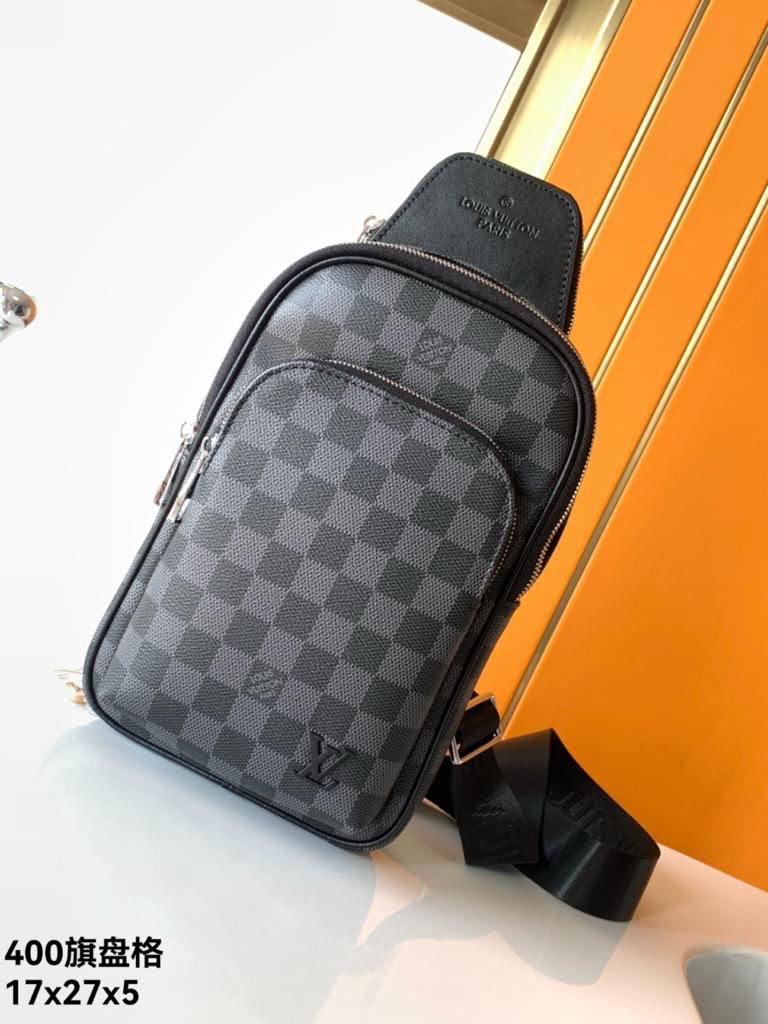 Louis Vuitton Crossbody Bag - Grey Checker