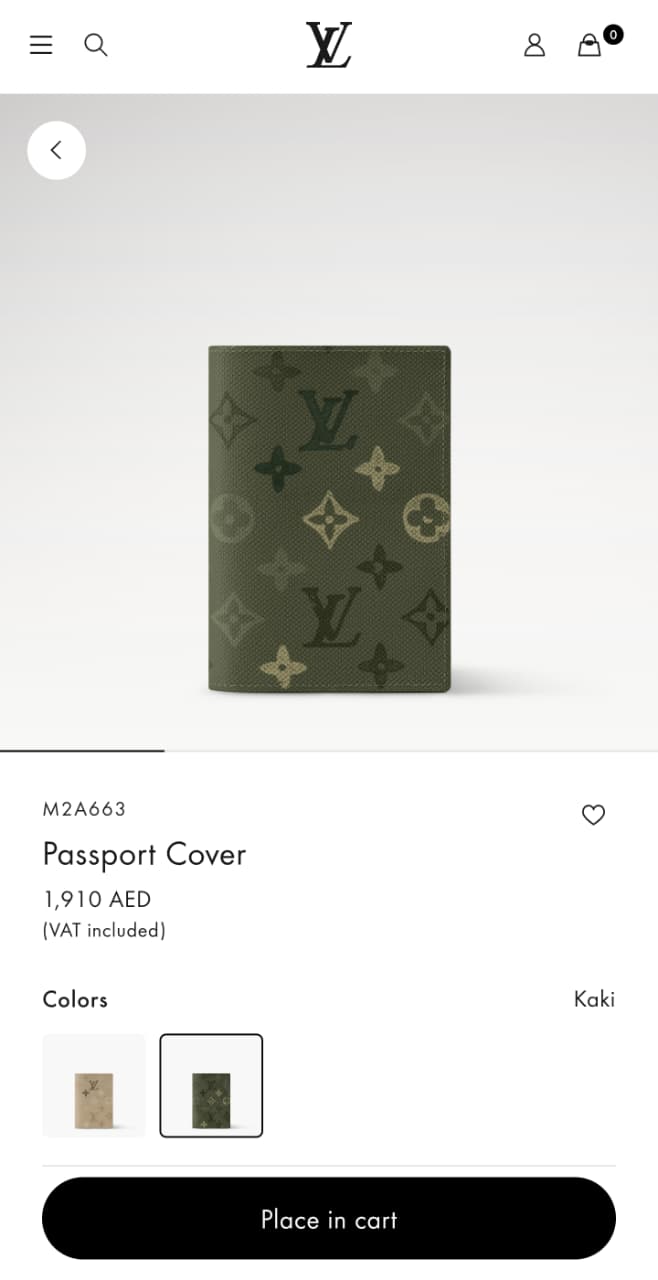 Louis Vuitton Passport Cover - Green Monogram
