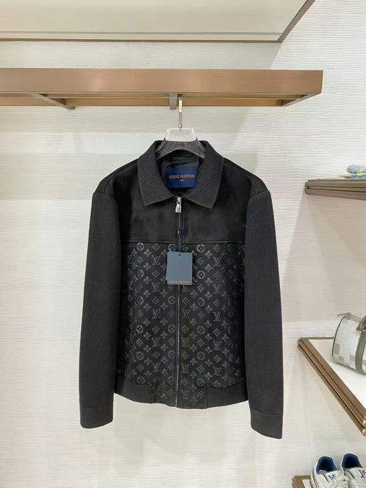 Louis Vuitton Jacket - Black Embossed