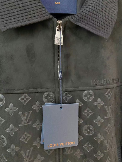 Louis Vuitton Jacket - Black Embossed