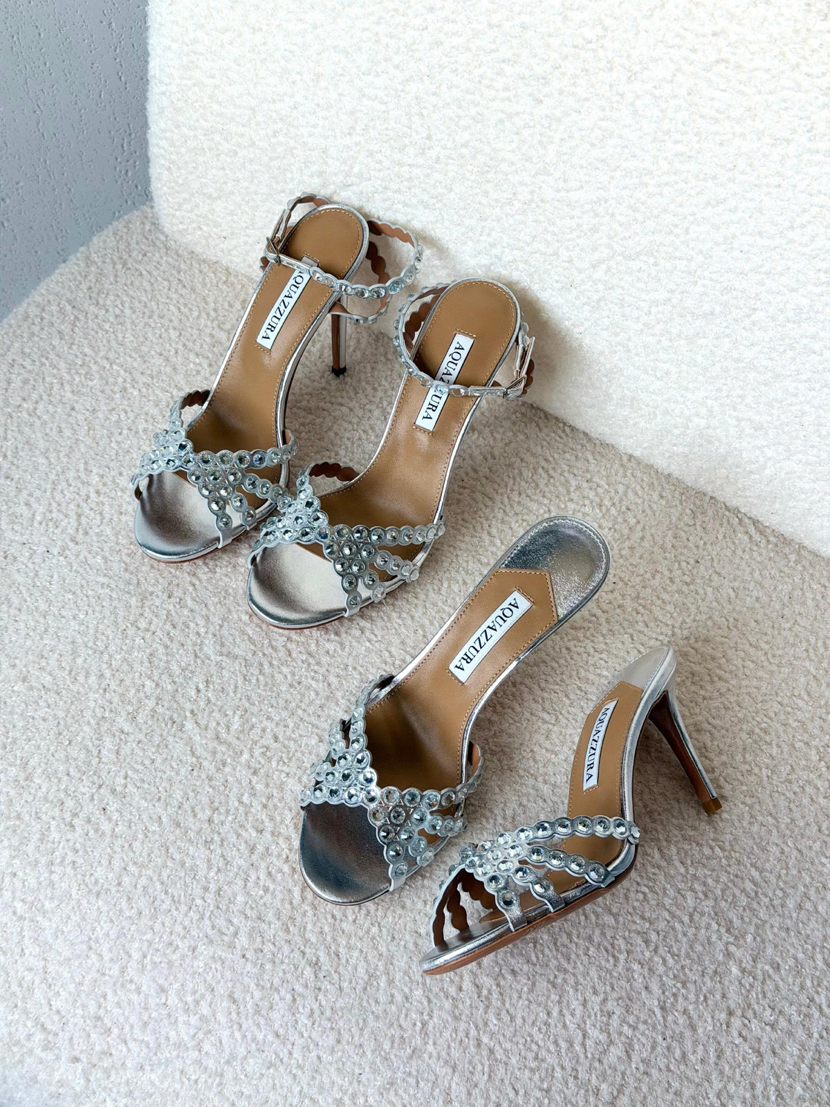 Aquazzura Heels - Silver