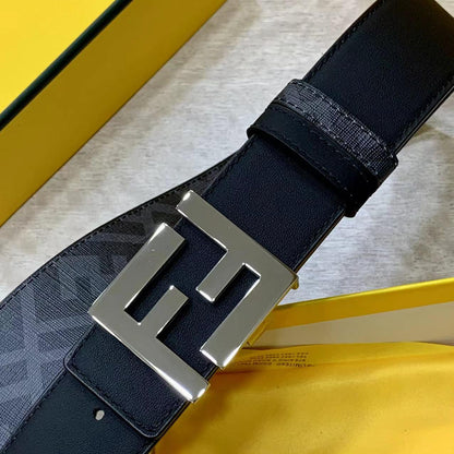 Fendi Square Buckle Belt - Black