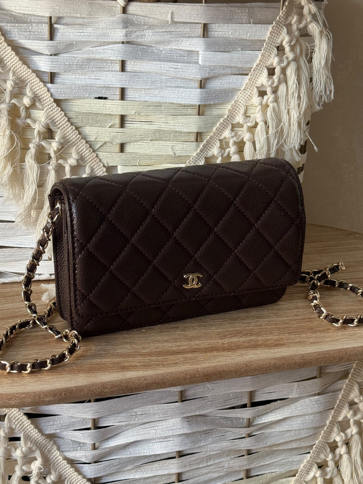 Hermès Quilted Shoulder Bag - Brown