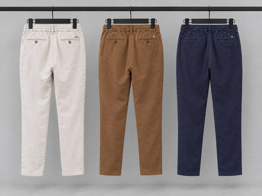 Loro Piana Pants - Beige-Navy Blue-Camel