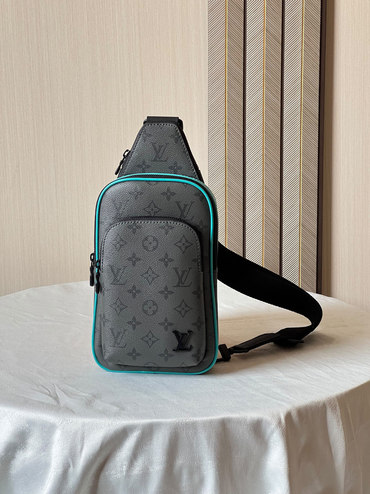 Louis Vuitton Crossbody Bag Monogram Contrast Trim - Grey Monogram