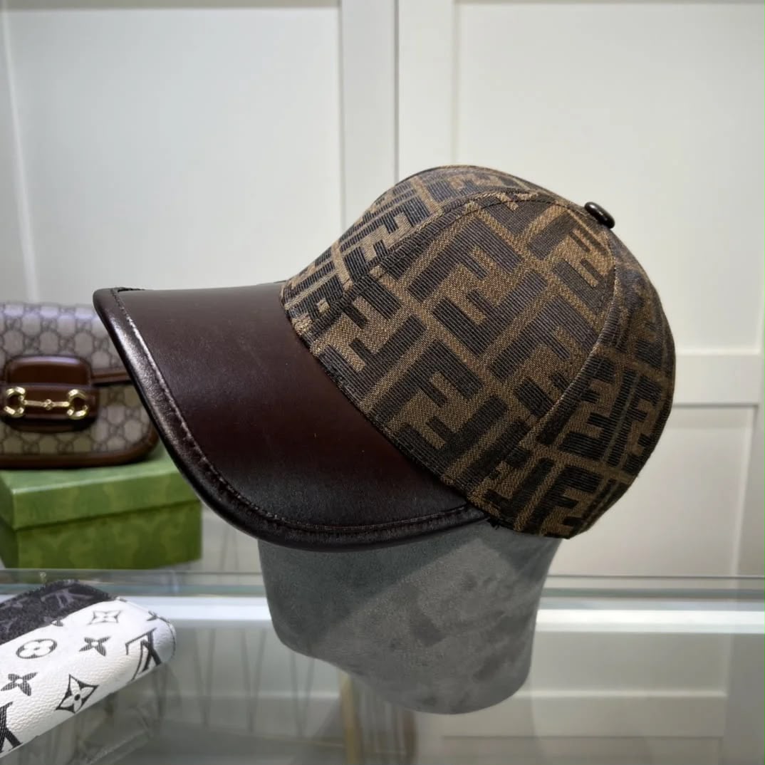 Fendi Monogram Cap - Brown Monogram