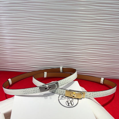 Hermes Belt - White