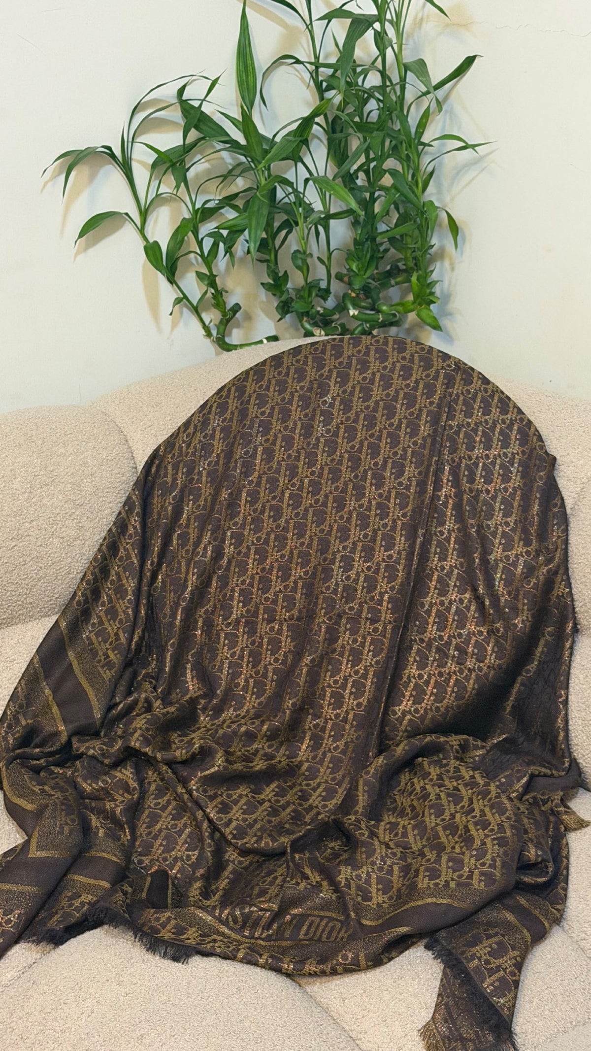 Dior Oblique Scarf - Brown Monogram