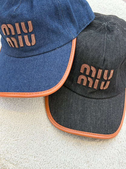 Miu Miu Cap - Navy, Black