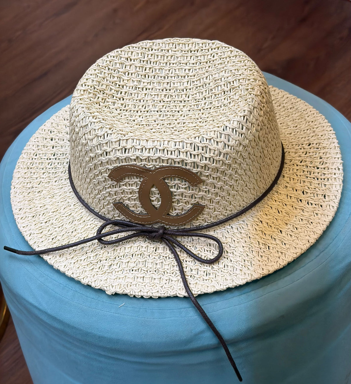 Chanel Tie-Detail Hat - White