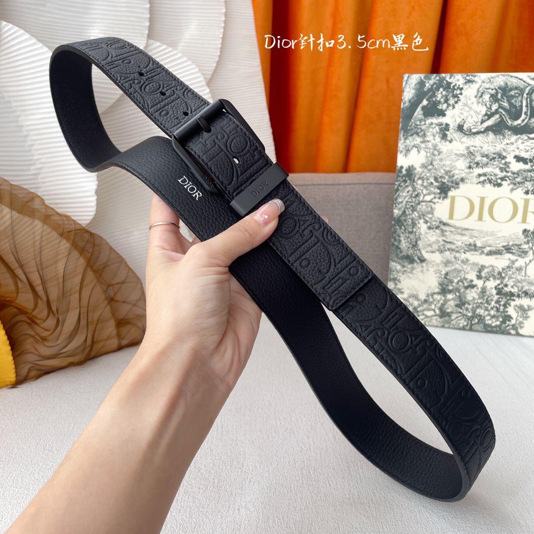 Dior Belt - Black Embossed