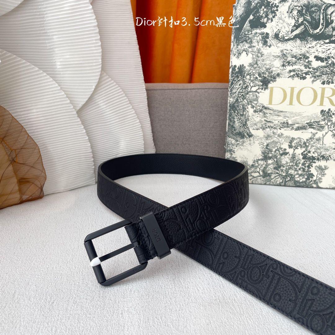 Dior Belt - Black Embossed