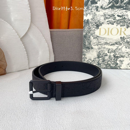 Dior Belt - Black Embossed