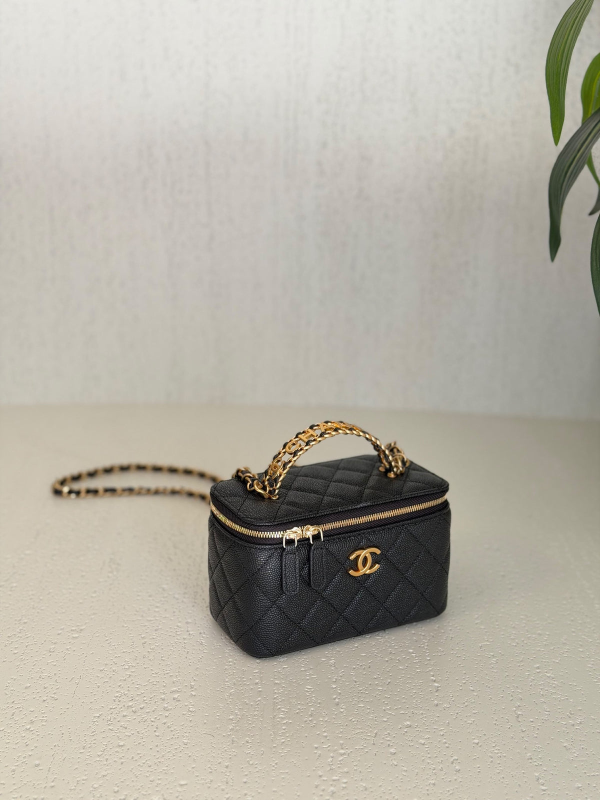 Chanel Vanity Case Shoulder Bag - Black, Purple, Black Glossy, Burgundy