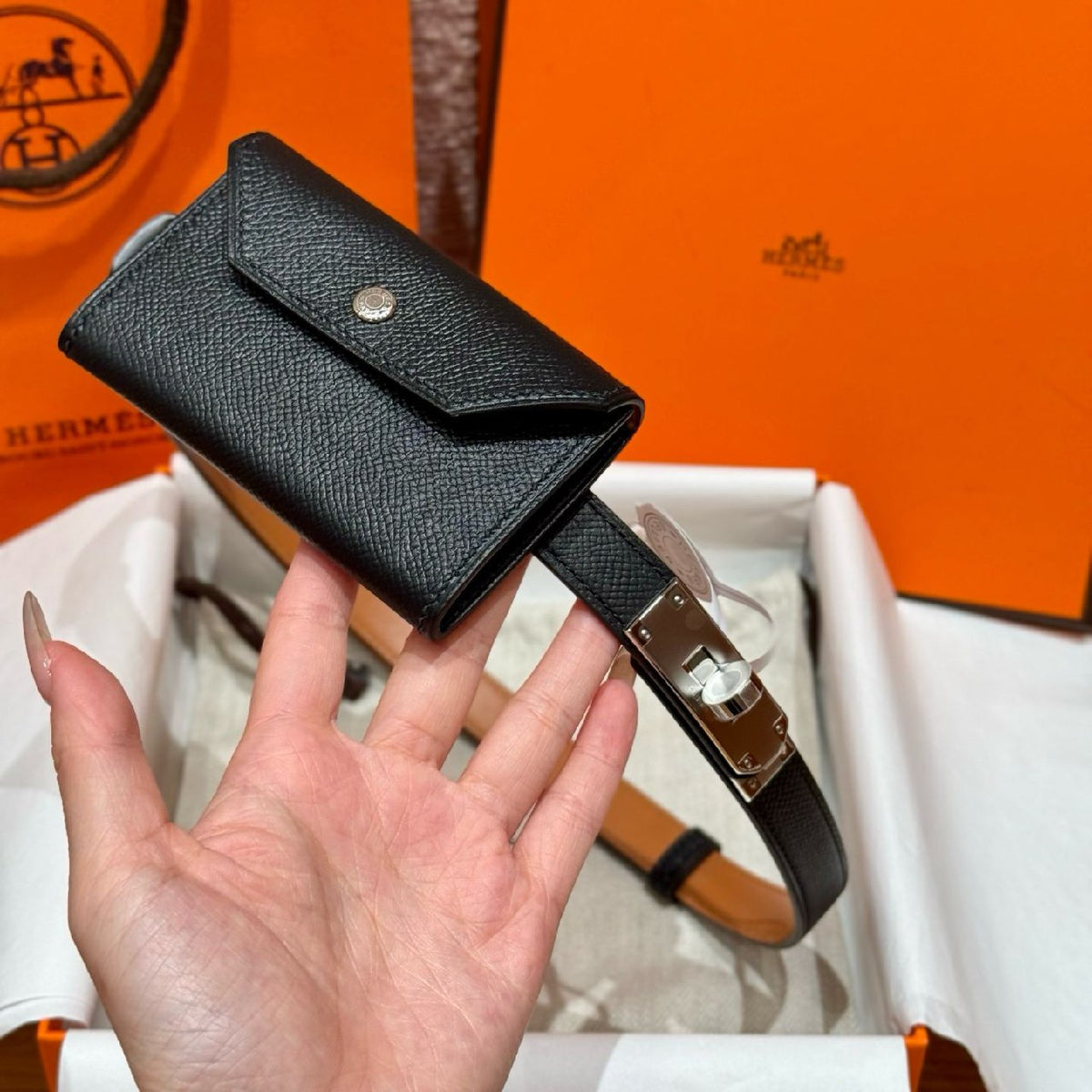 Hermès Pouch Belt - Black