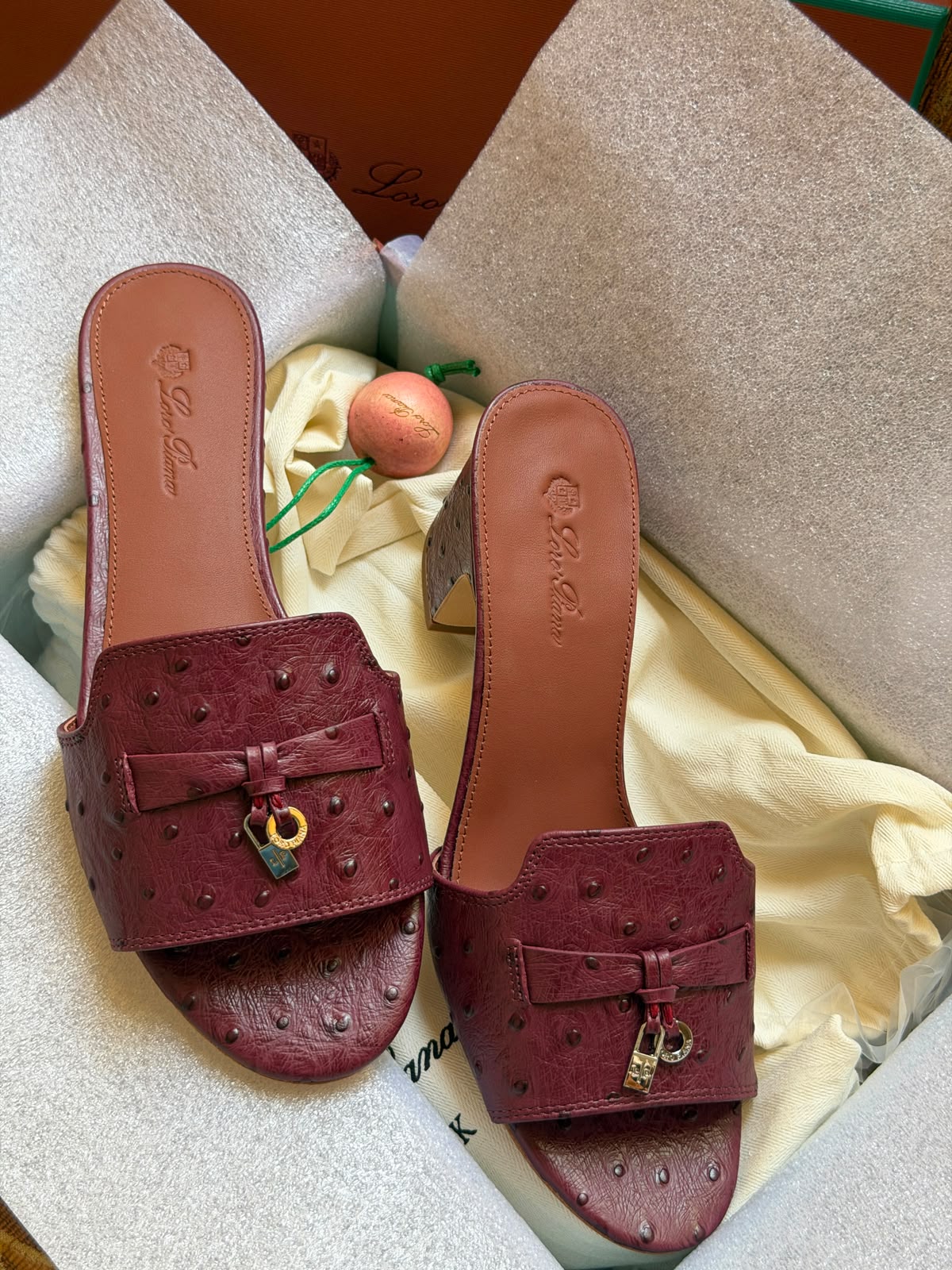 Loro Piana Heels - Burgundy