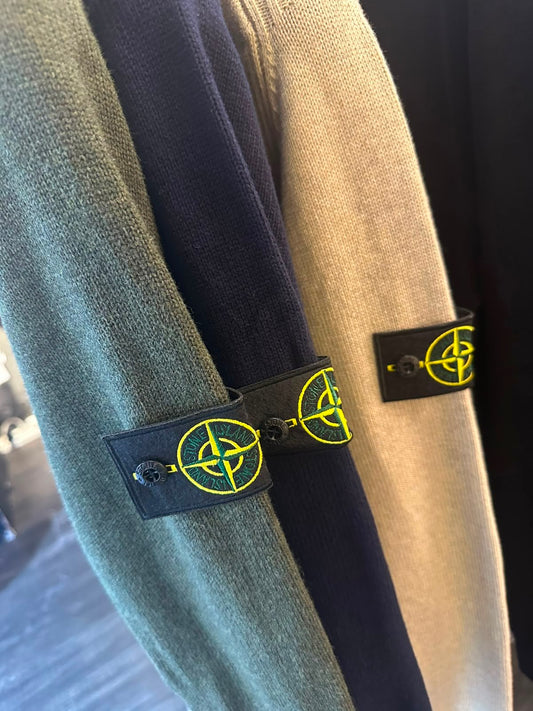 Stone Island Sweater - Navy, Green, Beige