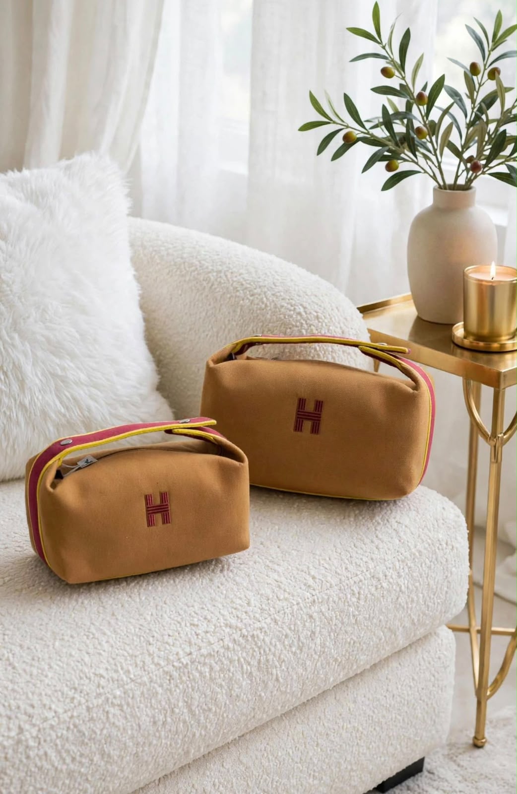 Hermès Makeup Bag - Brown