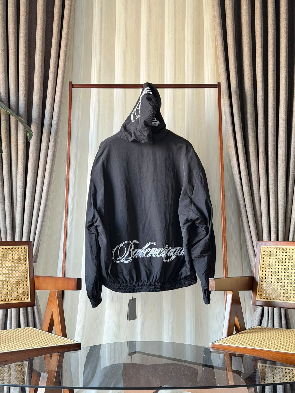 Balenciaga Hooded Jacket - Black