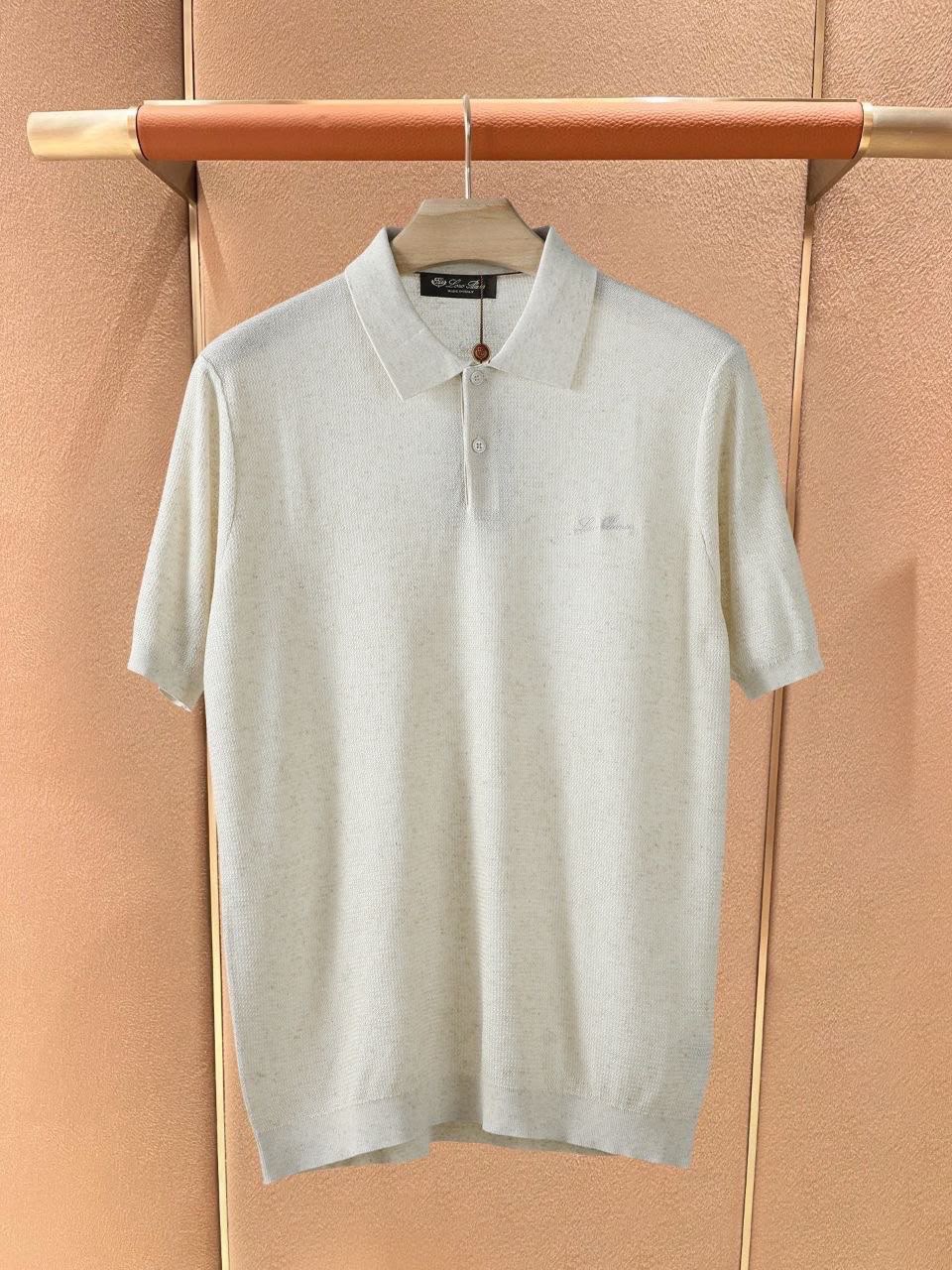 Loro Piana Polo Shirt - Light Grey