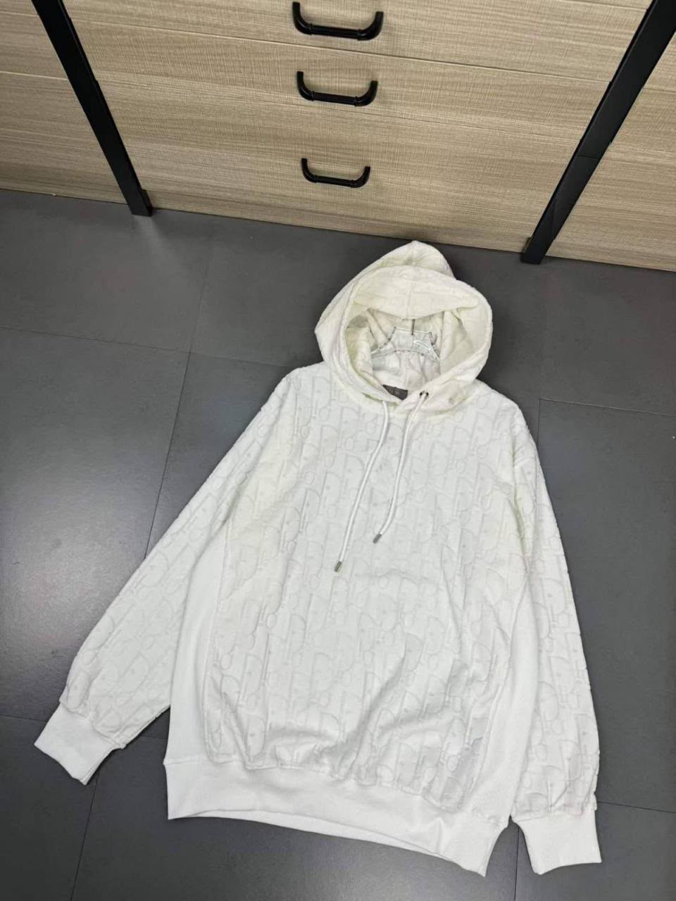 Dior Quilted Hoodie - White