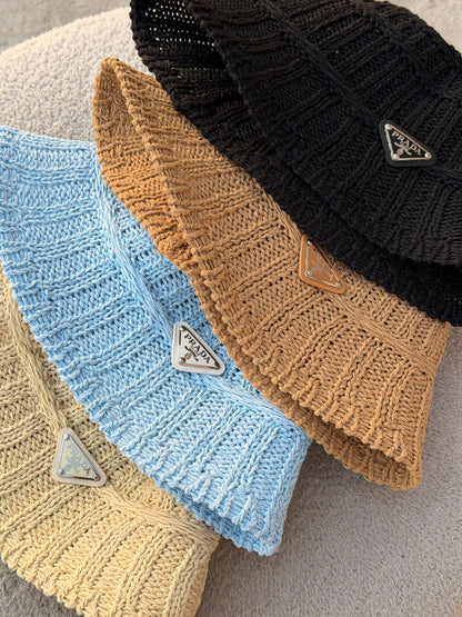 Prada Hat - Light Blue, Beige, White, Black