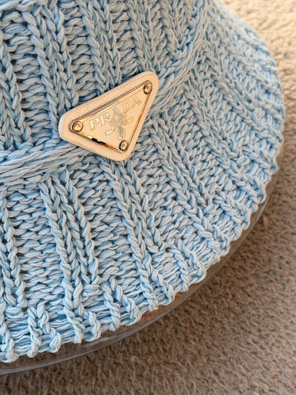 Prada Hat - Light Blue, Beige, White, Black