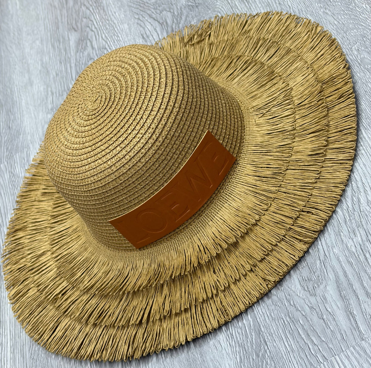 Loewe Fringe-Brim Hat - Beige