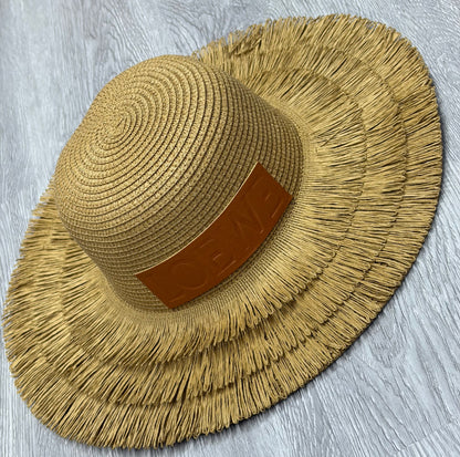 Loewe Fringe-Brim Hat - Beige