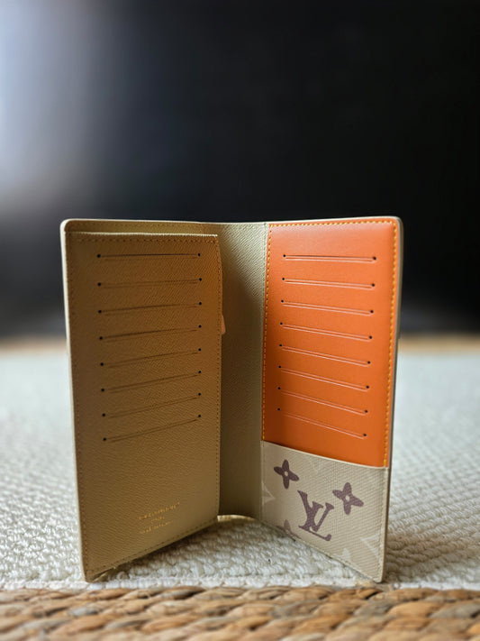 Louis Vuitton Brazza Monogram Wallet - Beige Monogram
